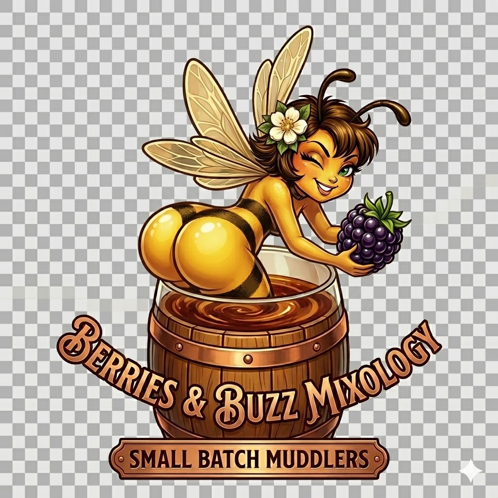 Bee in Barrel with Grapes