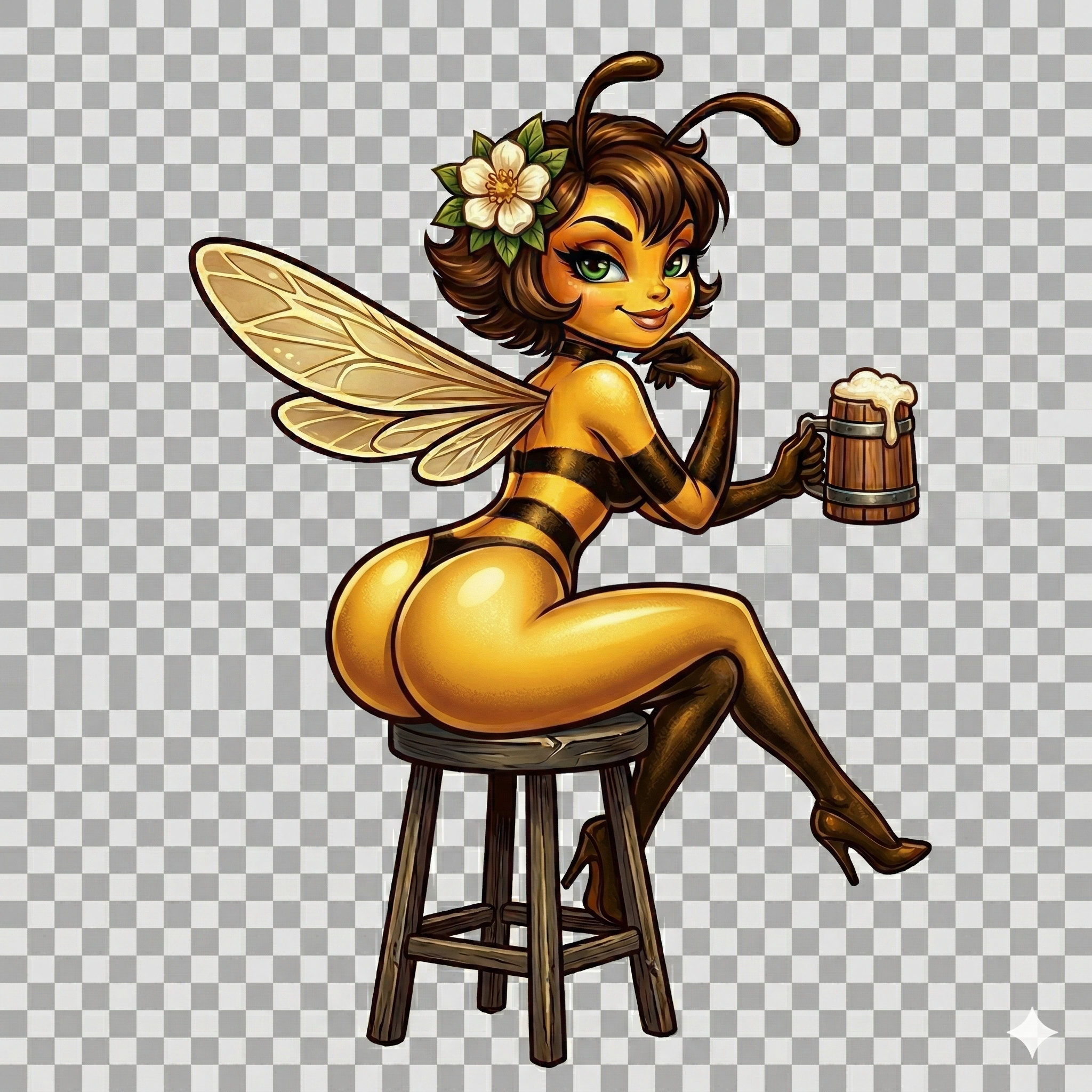 Bee on Barstool